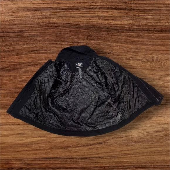 Harley Davidson 97429 Grind Hooded Workwear Black Casual Jacket  Men Size 3XL - Picture 5 of 16